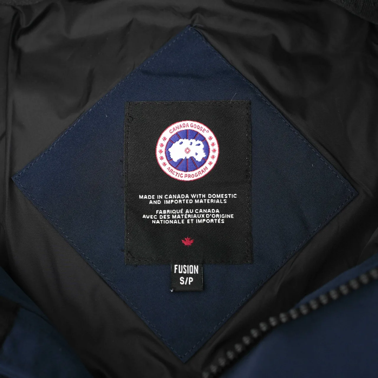 P740 CANADA GOOSE丨Canada Goose 29 New 2048 Hairless Collar Hooded Down Jacket Color: Dark Blue Red Size: XS-XXL